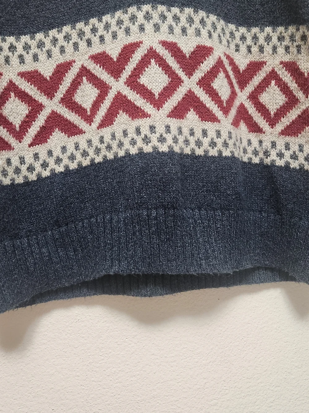 VTG Y2K Abercrombie & Fitch Shawl Collar Sweater S Nordic Fair Isle Preppy